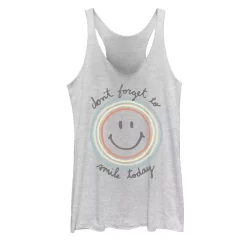 Juniors' Trendy Don't Forget to Smile Today Tank Top