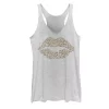 Juniors' Cheetah Print Lips Tank Top