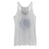 Juniors' Moon Within The Sun Distressed Stamp Tank Top -Adidas shop 5139585