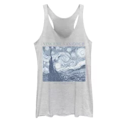 Juniors' Trendy Vincent van Gogh "The Starry Night" Tank Top