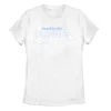 Juniors' Head In The Clouds Line Art Graphic Tee