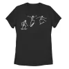 Juniors' Skeleton Kick Flip Progression Graphic Tee -Adidas shop 5139680