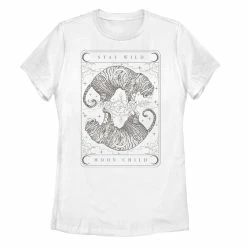 Juniors' Trendy Tiger Stay Wild Moon Child Graphic Tee