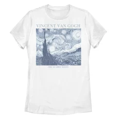 Juniors' Vincent van Gogh "A Starry Night" Graphic Tee