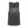 Juniors' Nerf Logo Glitch Camouflage Muscle Tank Top