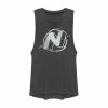 Juniors' Nerf Chrome Logo Glitch Muscle Tank Top