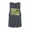 Juniors' Nerf Nation Neon Splatter Muscle Tank Top