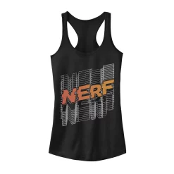 Juniors' Nerf Stacked Line Logo Tank Top
