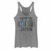 Juniors' Nerf "This Is Nerf Nation" Blue Glitch Tank Top