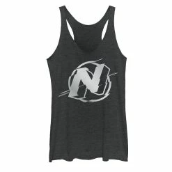 Juniors' Nerf Chrome Logo Glitch Tank Top