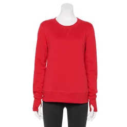 Petite Tek Gear® Ultrasoft Fleece Crewneck Sweatshirt -Adidas shop 5146364 Chicago Red
