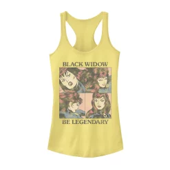 Juniors' Marvel "Be Legendary" Black Widow Tank Top