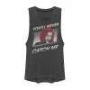 Juniors' Marvel Black Widow "You'll Never Catch Me" Muscle Tank -Adidas shop 5146523