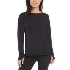 Women's Jockey Sport® French Terry Sweatshirt -Adidas shop 5152735 Deep Black Solid