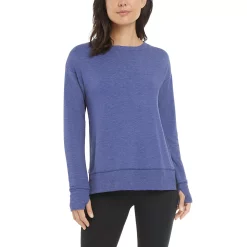 Women's Jockey Sport® French Terry Sweatshirt -Adidas shop 5152735 Deep Cobalt Heather