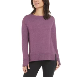 Women's Jockey Sport® French Terry Sweatshirt -Adidas shop 5152735 Italian Plum Heather