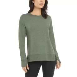 Women's Jockey Sport® French Terry Sweatshirt -Adidas shop 5152735 Thyme Heather