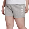 Plus Size adidas French Terry Shorts -Adidas shop 5164222 Medium Gray White