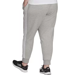 Plus Size adidas 3-Stripe Fleece Joggers -Adidas shop 5164353 ALT