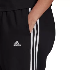 Plus Size adidas 3-Stripe Fleece Joggers -Adidas shop 5164353 ALT2