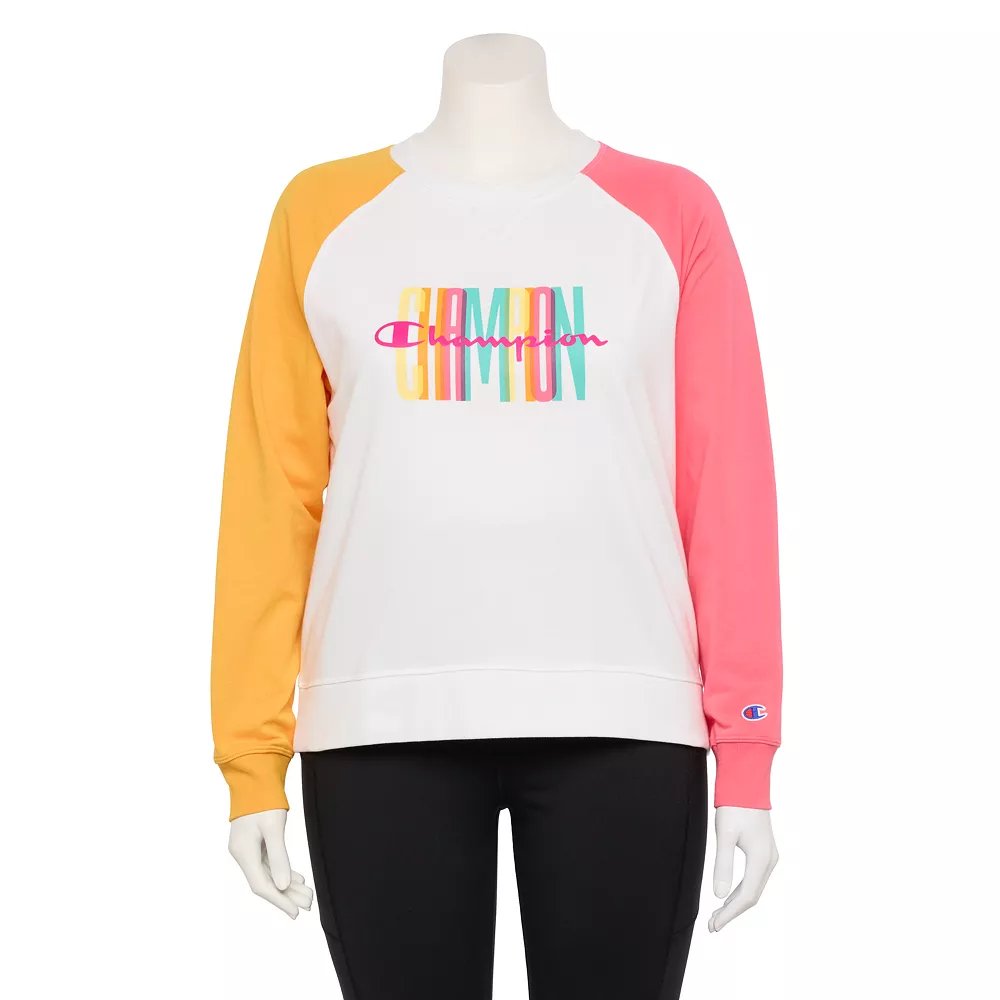 Plus Size Champion® Campus French Terry Crewneck Sweatshirt 4 Plus Size Champion® Campus French Terry Crewneck Sweatshirt - Image 2