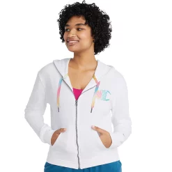 Women's Champion® Campus French Terry Full-Zip Hoodie -Adidas shop 5168813 White Multi