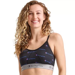 Champion® Stretch Strappy Bralette CH50AS -Adidas shop 5169555 Surf Logo Black Print