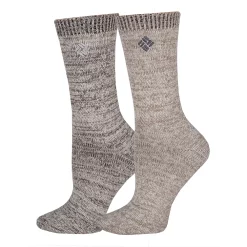Women's Columbia 2-Pack Super Soft Marled Crew Socks