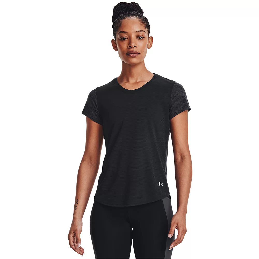 Women's Under Armour Streaker Jacquard Tee 4 Women's Under Armour Streaker Jacquard Tee - Image 2