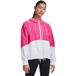 Women's Under Armour UA Storm Woven Full-Zip Jacket -Adidas shop 5175908 Electro Pink White