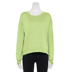 Women's Tek Gear® Stretch Fleece Crewneck Sweatshirt 14 Women's Tek Gear® Stretch Fleece Crewneck Sweatshirt -Adidas shop 5181941 Green Romantica