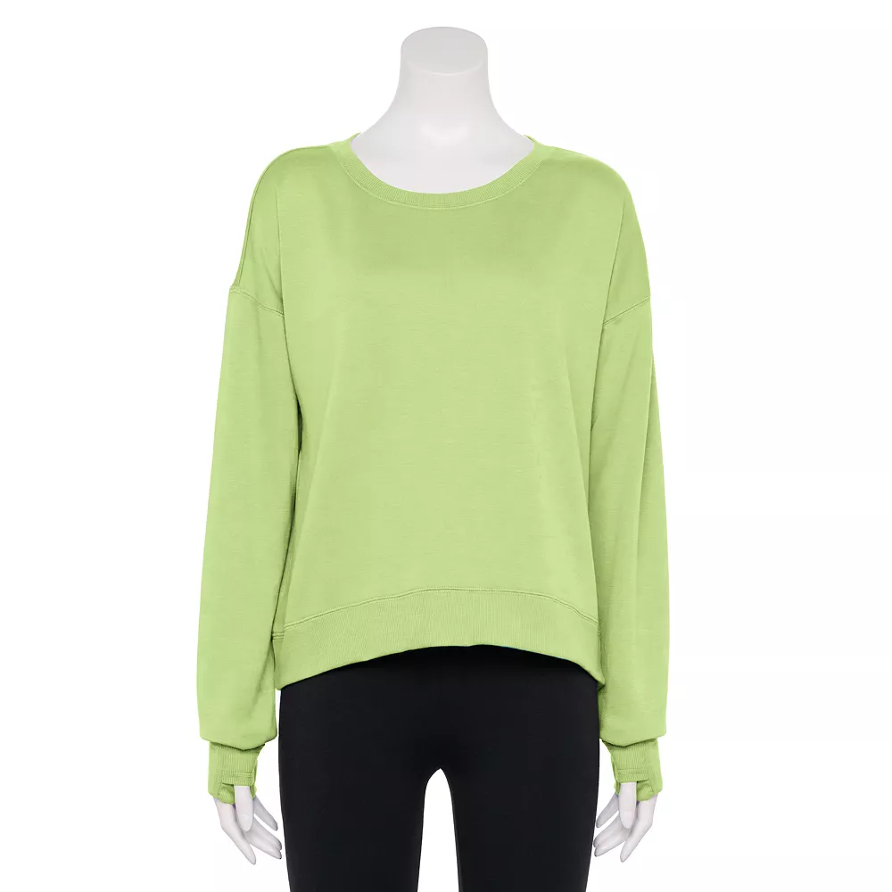 Women's Tek Gear® Stretch Fleece Crewneck Sweatshirt 5 Women's Tek Gear® Stretch Fleece Crewneck Sweatshirt - Image 3