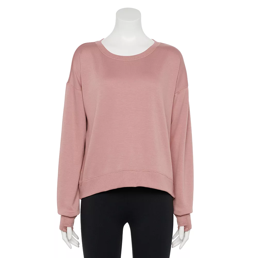 Women's Tek Gear® Stretch Fleece Crewneck Sweatshirt 6 Women's Tek Gear® Stretch Fleece Crewneck Sweatshirt - Image 4