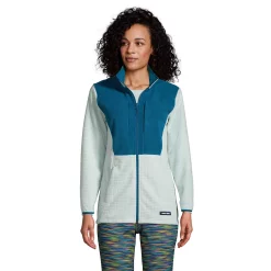 Petite Lands' End Grid Fleece Jacket