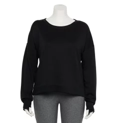 Plus Size Tek Gear® Crewneck Fleece Sweatshirt 14 Plus Size Tek Gear® Crewneck Fleece Sweatshirt -Adidas shop 5187076 Black
