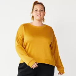 Plus Size Tek Gear® Crewneck Fleece Sweatshirt 13 Plus Size Tek Gear® Crewneck Fleece Sweatshirt -Adidas shop 5187076 Brassy Gold