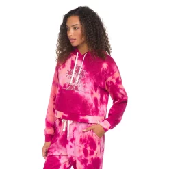 Juniors' Hurley Tie Dye Cropped Boyfriend Hoodie -Adidas shop 5190368 ALT2