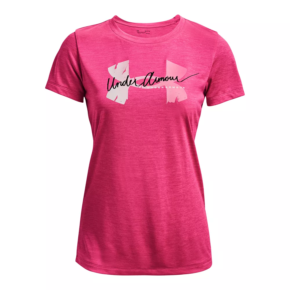 Women's Under Armour Tech™ Twist Script Logo Tee 10 Women's Under Armour Tech™ Twist Script Logo Tee - Image 8