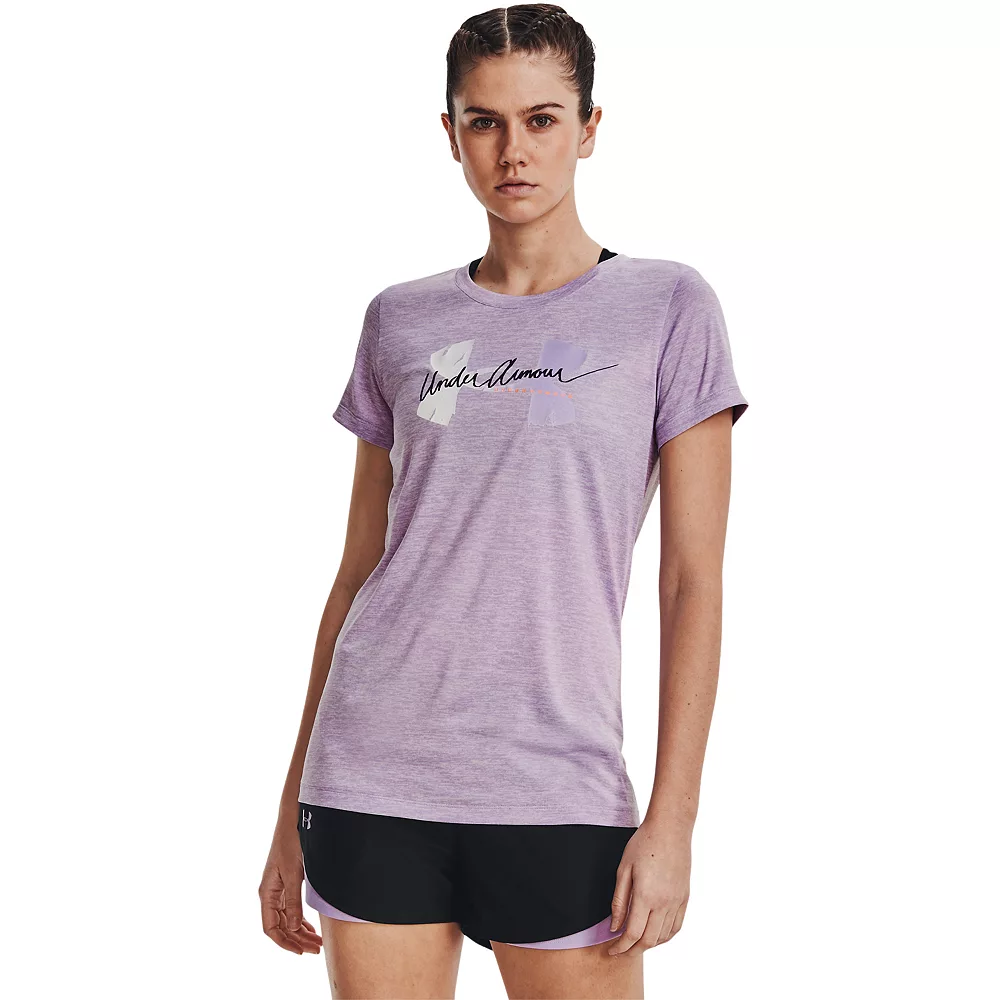 Women's Under Armour Tech™ Twist Script Logo Tee 7 Women's Under Armour Tech™ Twist Script Logo Tee - Image 5