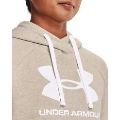 Women's Under Armour Rival Fleece Short Sleeve Hoodie -Adidas shop 5195217 ALT3