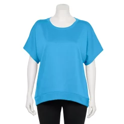 Plus Size Tek Gear® Stretch Fleece Tee -Adidas shop 5197872 Beyond Blue