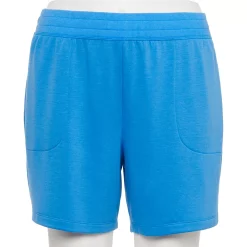Plus Size Tek Gear® Stretch Fleece Shorts -Adidas shop 5197932 Beyond Blue