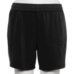 Plus Size Tek Gear® Stretch Fleece Shorts -Adidas shop 5197932 Black