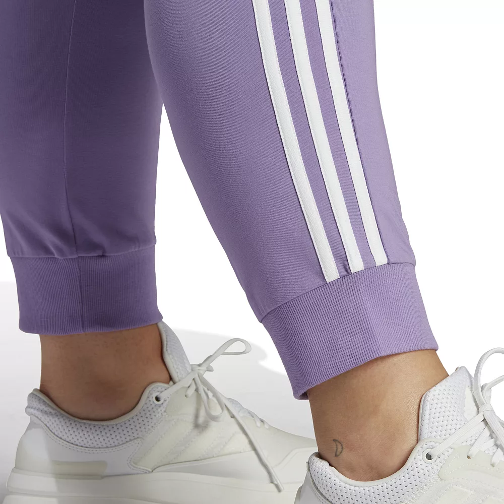 Plus Size adidas 3-Stripe Jersey Joggers 10 Plus Size adidas 3-Stripe Jersey Joggers - Image 8