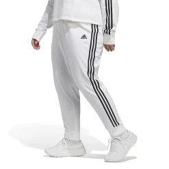 Plus Size adidas 3-Stripe Jersey Joggers 12 Plus Size adidas 3-Stripe Jersey Joggers -Adidas shop 5199281 White Black