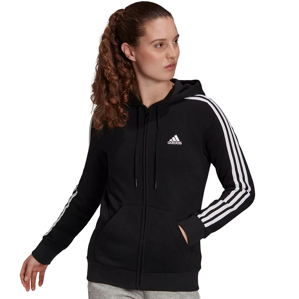 Women's adidas Essentials Fleece Full-Zip Hoodie 3 Women's adidas Essentials Fleece Full-Zip Hoodie