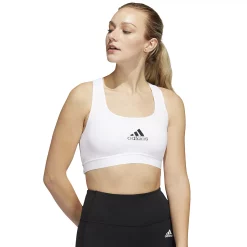 Adidas Powerreact Training Medium-Support Sports Bra -Adidas shop 5200412 White