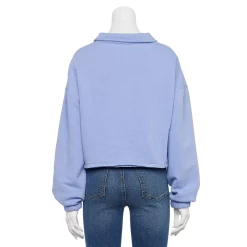 Juniors' SO® Long Sleeve Fleece Polo -Adidas shop 5212309 ALT