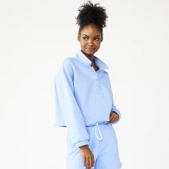 Juniors' SO® Long Sleeve Fleece Polo -Adidas shop 5212309 Palmer Peri