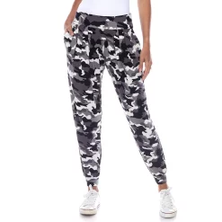 Women's White Mark Camo Harem Pants